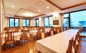 写真:朝食会場